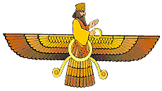 Zoroastrischer Gott Ahura Mazda (Faravahar)