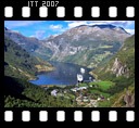 Blick auf den Geirangerfjord, Geiranger